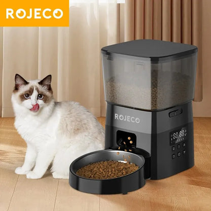 Automatic Pet Feeder for Cats & Dogs – Timed Food Dispenser with Portion Control