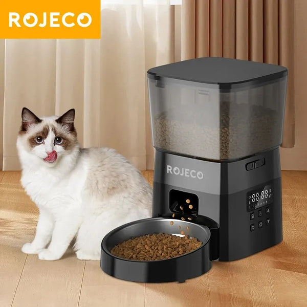 Automatic Pet Feeder for Cats & Dogs – Timed Food Dispenser with Portion Control