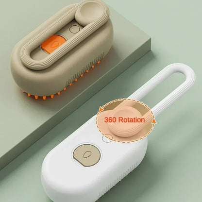 Steam Pet Grooming Brush – 3-in-1 Rechargeable Deshedding & Massage Brush for Cats & Dogs