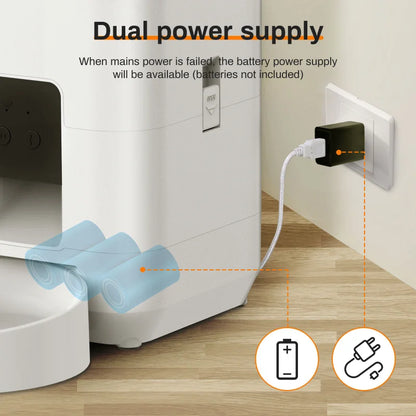 2L Smart Automatic Pet Feeder – WiFi App Controlled Food Dispenser for Cats & Dogs