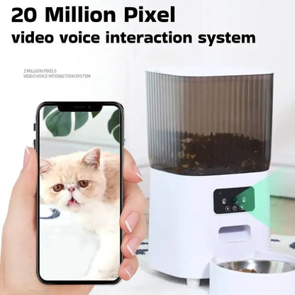 5L WiFi Smart Pet Feeder with HD Camera – Automatic Dog &amp; Cat Food Dispenser