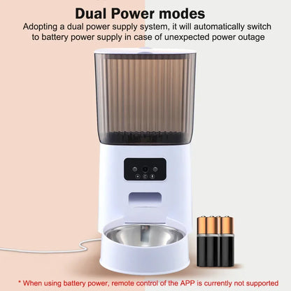 5L WiFi Smart Pet Feeder with HD Camera – Automatic Dog &amp; Cat Food Dispenser