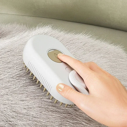 Steam Pet Grooming Brush – 3-in-1 Rechargeable Deshedding & Massage Brush for Cats & Dogs