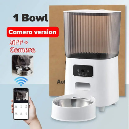 5L WiFi Smart Pet Feeder with HD Camera – Automatic Dog &amp; Cat Food Dispenser