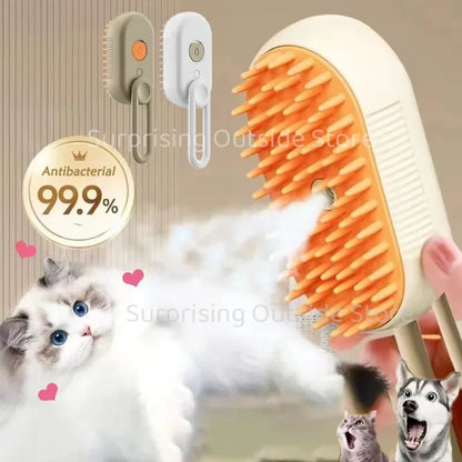 3-in-1 Pet Spray & Massage Grooming Brush