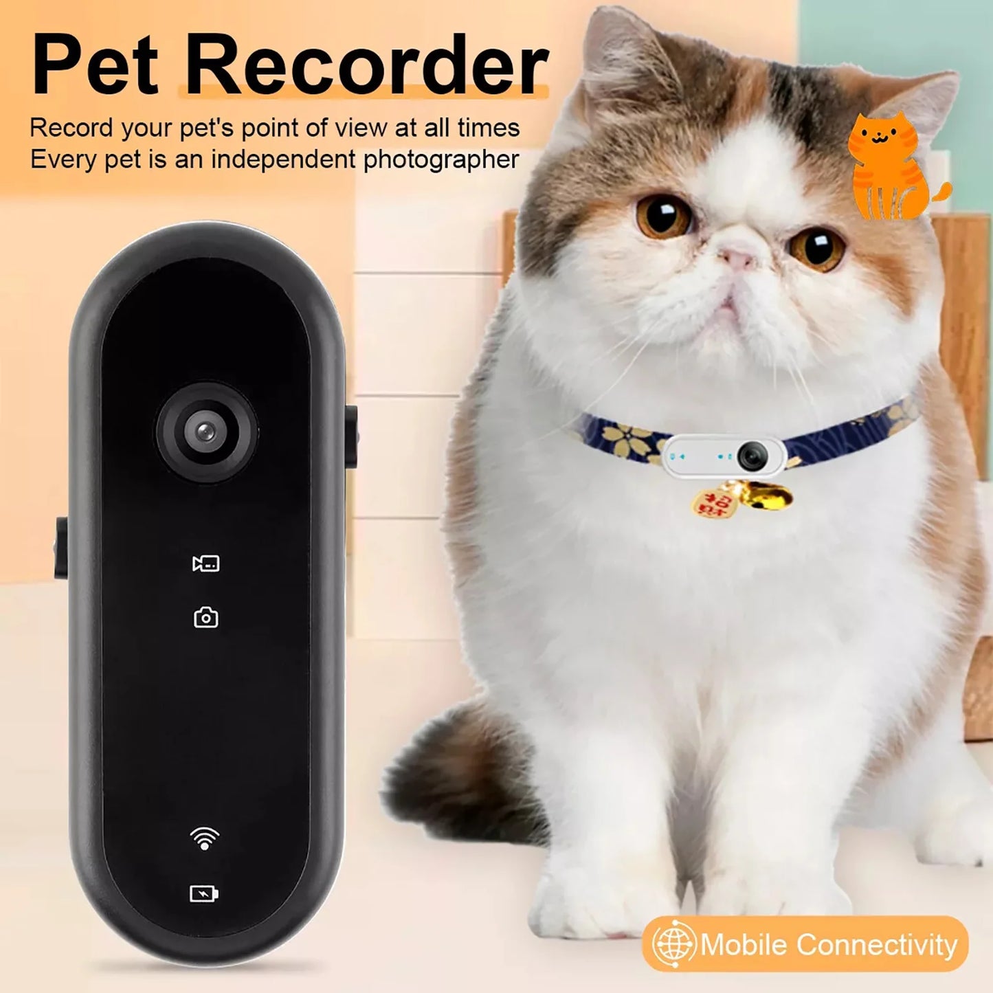 cat collar camera recording outdoor activity