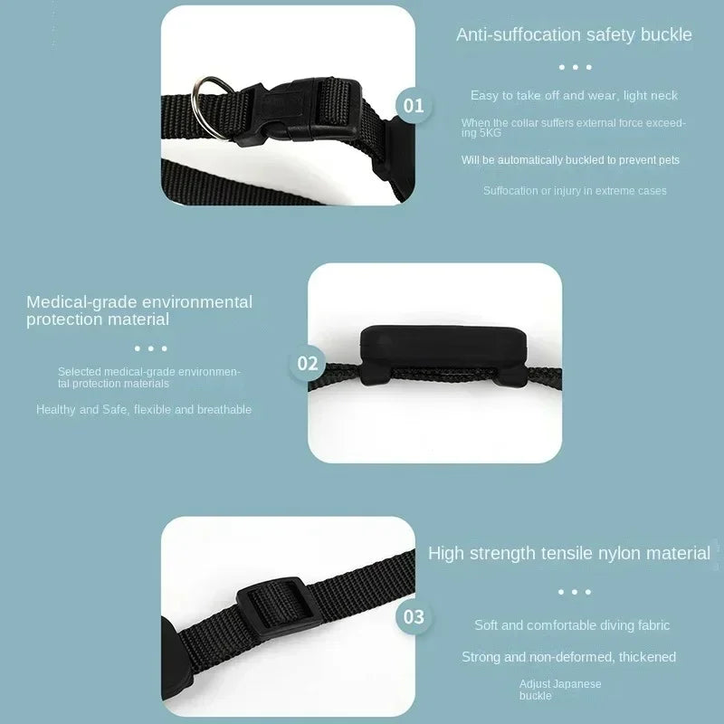 adjustable GPS pet collar for cats and puppies
