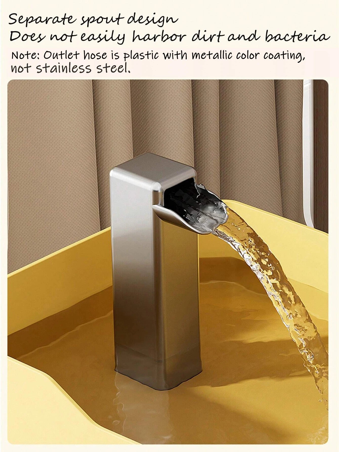 cat drinking fountain with pump