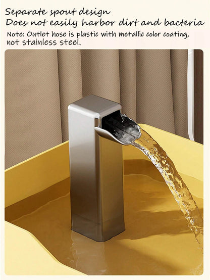 cat drinking fountain with pump
