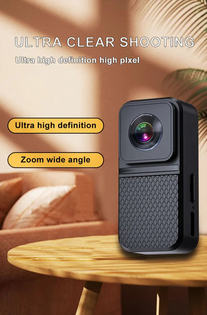mini pet camera with screen and SD card support