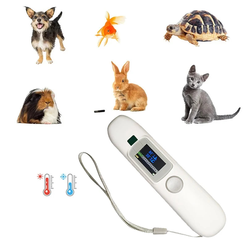 pet microchip scanner RFID reader for cats and dogs