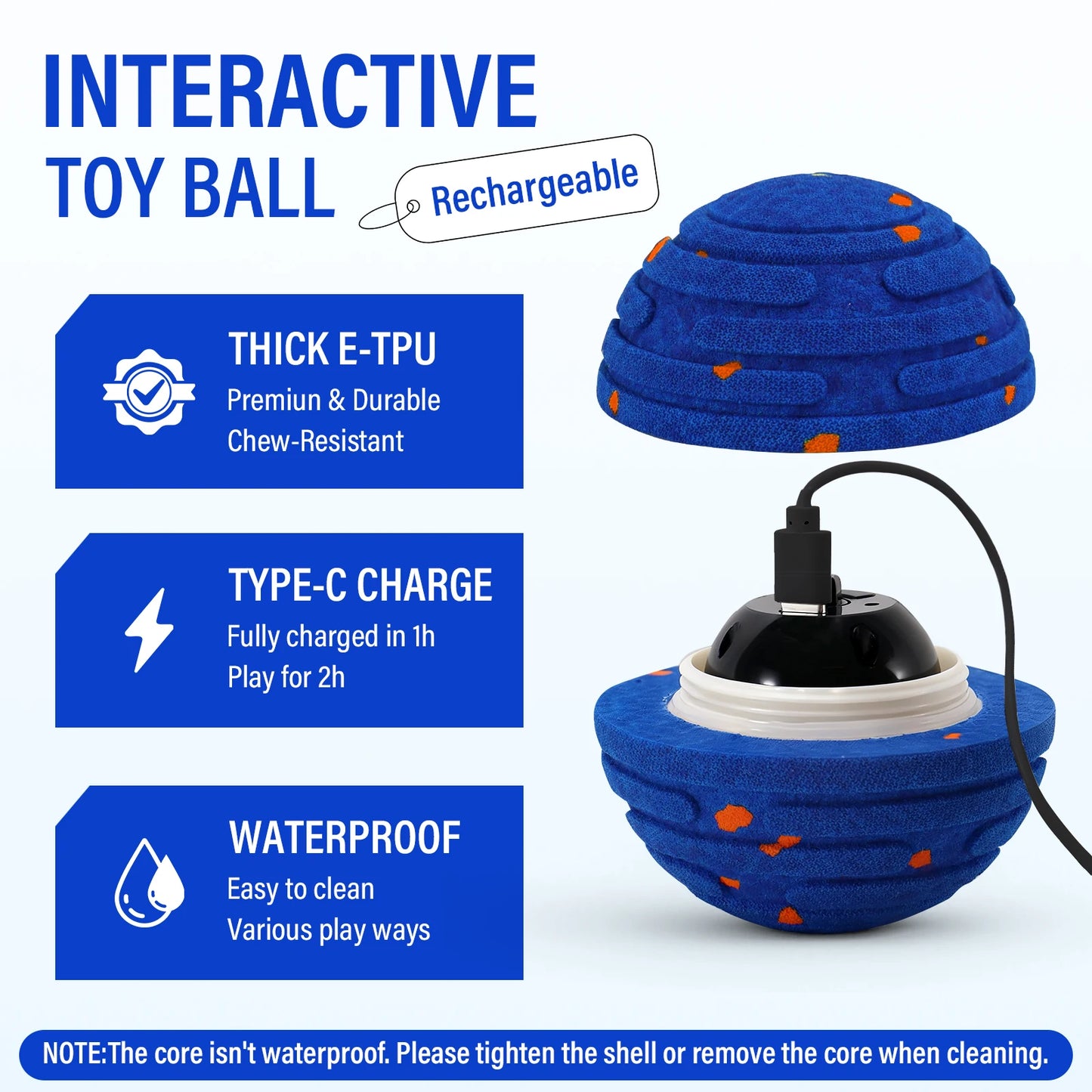 rechargeable dog toy ball for small dogs