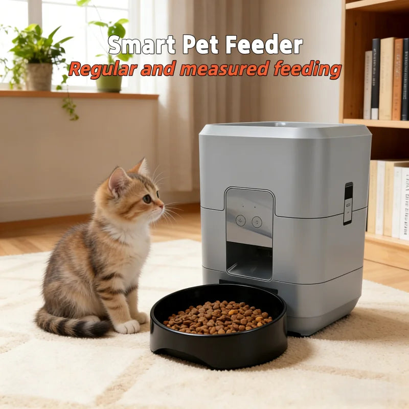 2L cat and dog food dispenser automatic