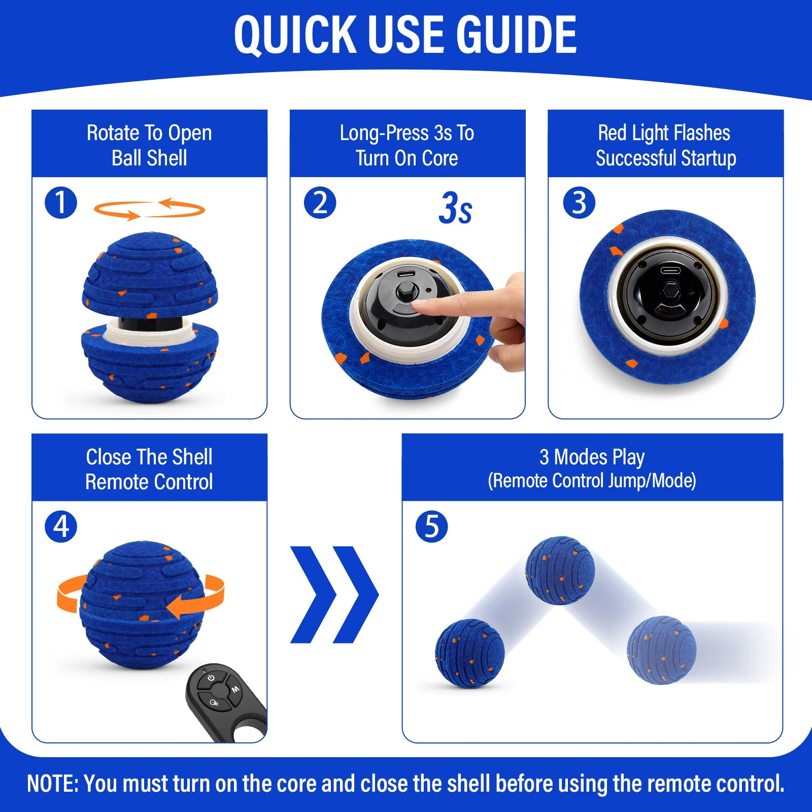 rechargeable pet toy ball 