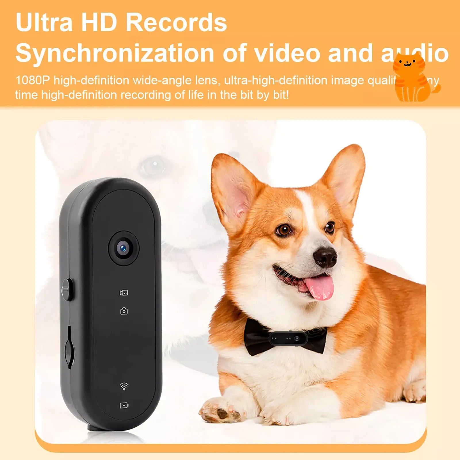 wearable pet camera for dogs and cats